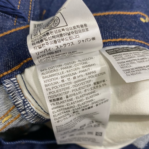 Fringe Levis Ribcage Shorts Cutoffs Jeans Western - Picture 11 of 13